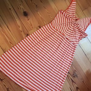 Orange and white stripe dress Medium New Direction